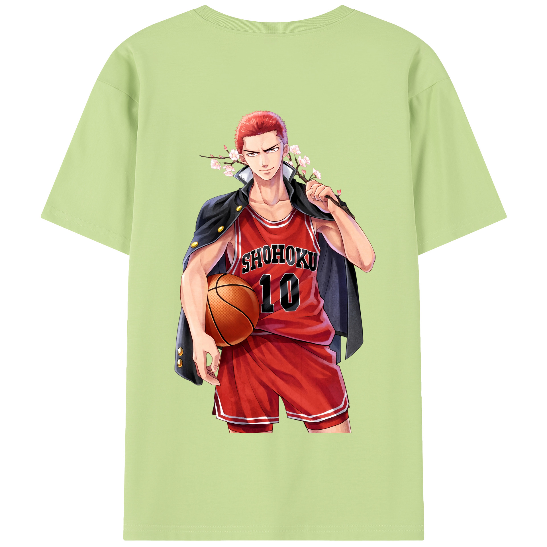 SLAM DUNK／スラムダンク 綿100％半袖Tシャツ（背面プリント）